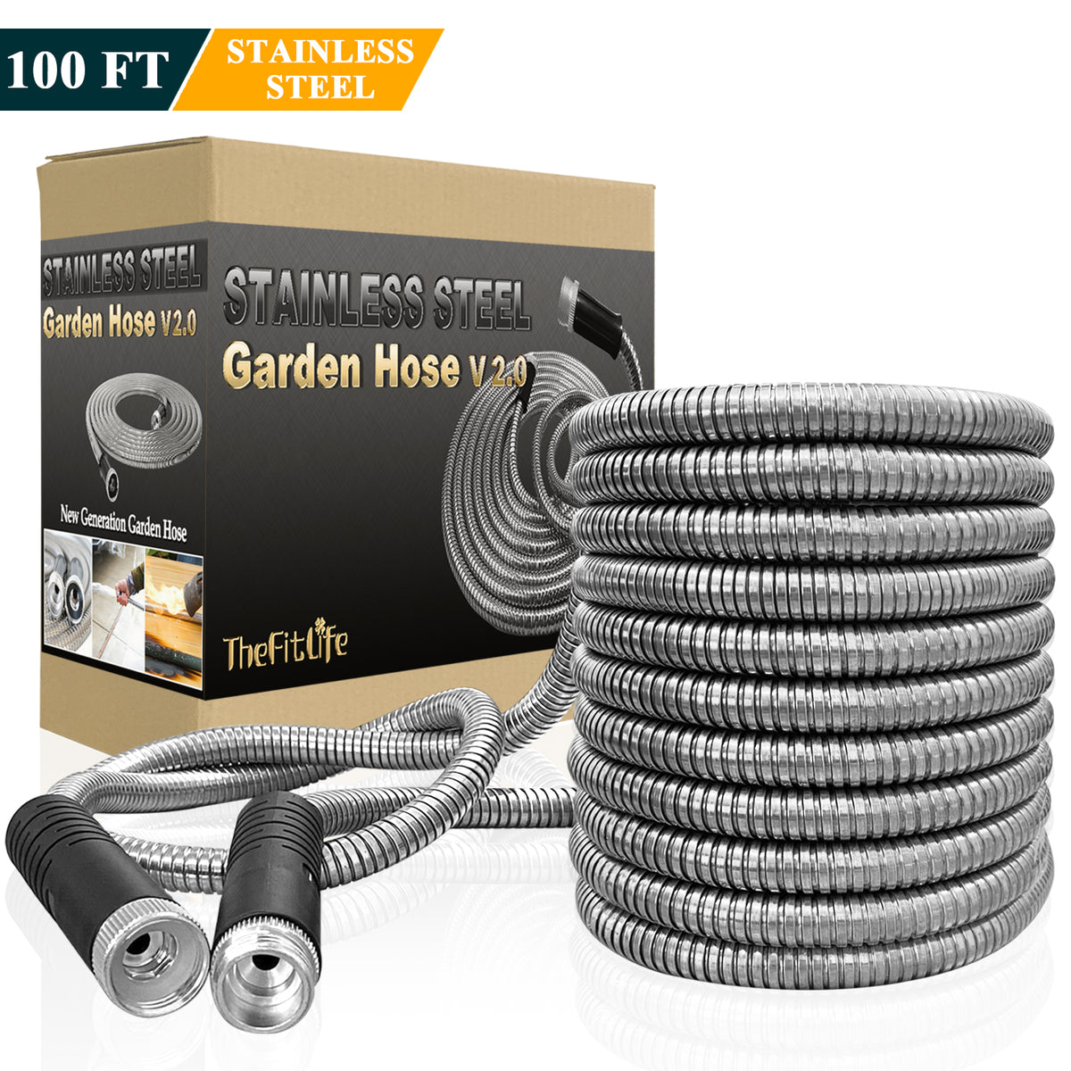 Pro Series Metal Garden Hose® - 100' Gray